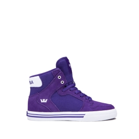 Supra VAIDER Høye Sneakers Barn Lilla/Hvite/Hvite | NO-80802